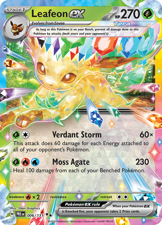 006/131 - Prismatic Evolutions - Leafeon Ex